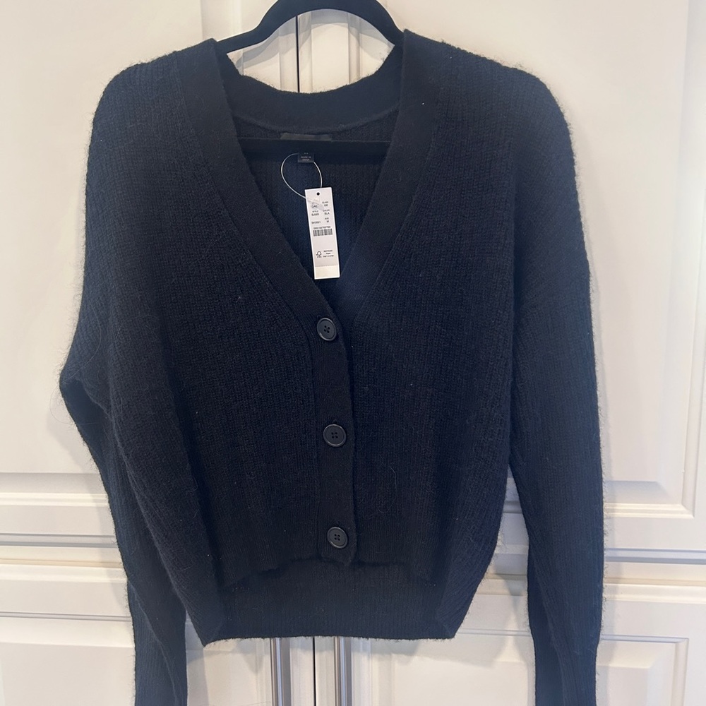 J. Crew Classic Black Cardigan